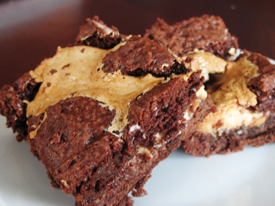 Ooey-Gooey Peanut Butter-Chocolate Brownies