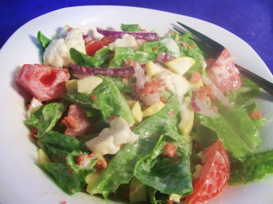 Potluck Cauliflower and Lettuce Salad Recipe - Food.com