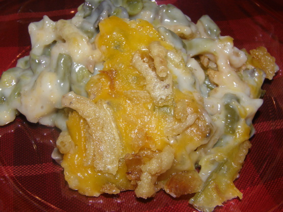 recipe for green bean casserole with cheese