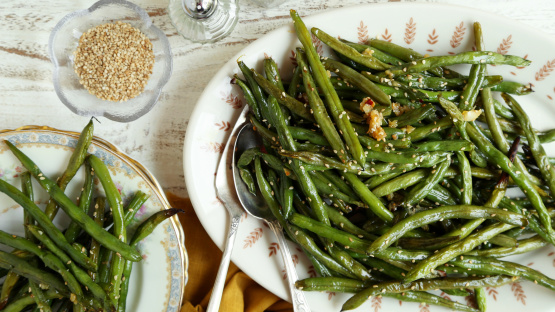 Sesame Roasted Green Beans