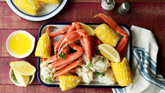 Steamed Snow Crab Legs