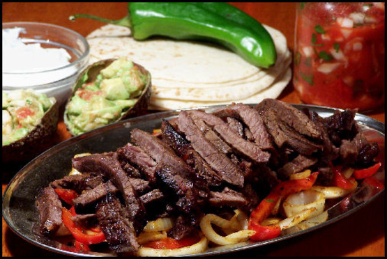 flat iron steak fajitas oven