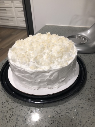 Double Coconut Cake With Fluffy Coconut Frosting