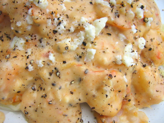 Andros Island Shrimp Baked In Tomato Sauce W Feta Recipe 