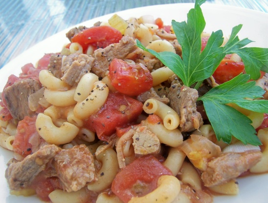 beef and macaroni bake