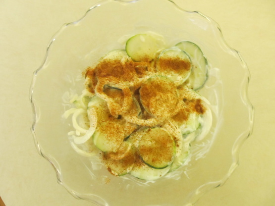 Cucumber and Onion Salad