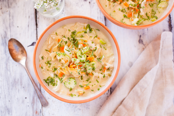 Crockpot Chicken Noodle Soup • Salt & Lavender