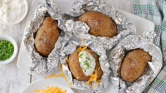 Grilled "Baked" Potatoes
