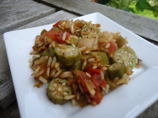 okra and rice stew