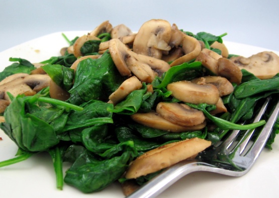 Sauteed Spinach With Mushrooms Recipe - Genius Kitchen