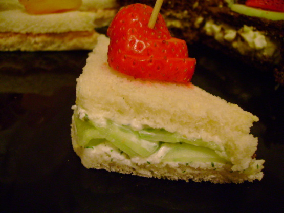 Cucumber Tea Sandwiches Recipe - Food.com