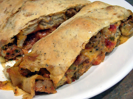 Italian Sausage Stromboli Aka Sausage Bread) Recipe 