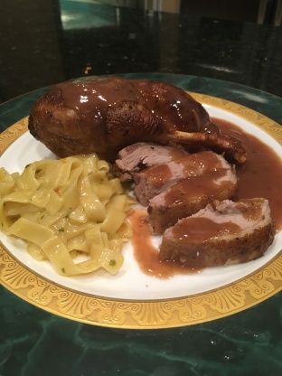 Roast Duck With Port-Garlic Sauce Recipe - Food.com