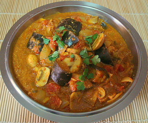 Masala Mushroom & Eggplant