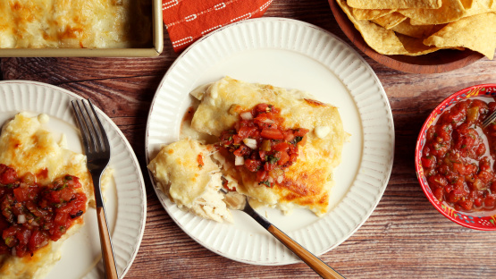 Chicken Enchiladas With Sour Cream Sauce Recipe - Food.com