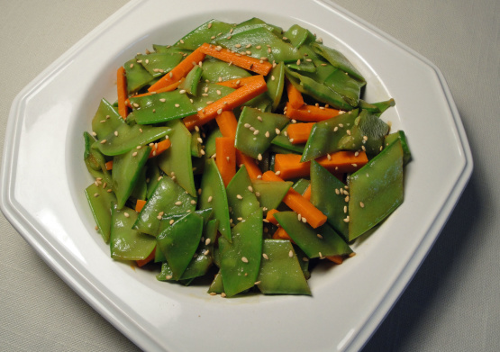 Crisp Snow Pea Salad Recipe Food Com