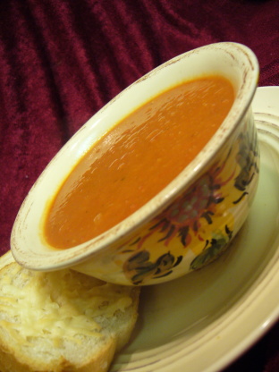 10-Minute Tuscan Tomato Soup With Parmesan Toasts Recipe - Food.com