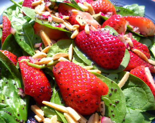 Strawberry Spinach Salad W/Poppy Seed Dressing
