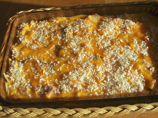 Light Ham & Cheese Casserole