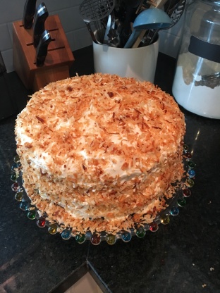 Coconut Layer Cake With Cream Cheese Coconut Frosting