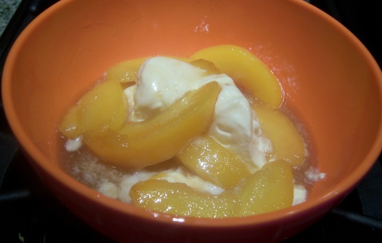 Sauteed Peaches With Vanilla Ice Cream Recipe - Genius Kitchen