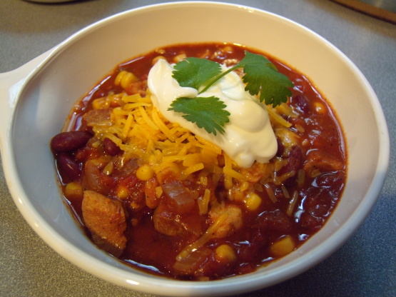 Weight Watchers Slow-Cooker Chicken Chili
