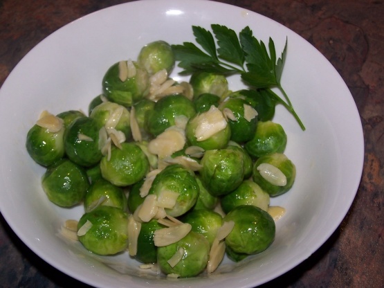 Microwaved Brussels Sprouts With Almonds - Image 3