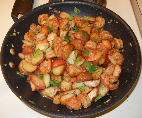 Potatoes Sauteed With Shrimp Recipe - Genius Kitchen