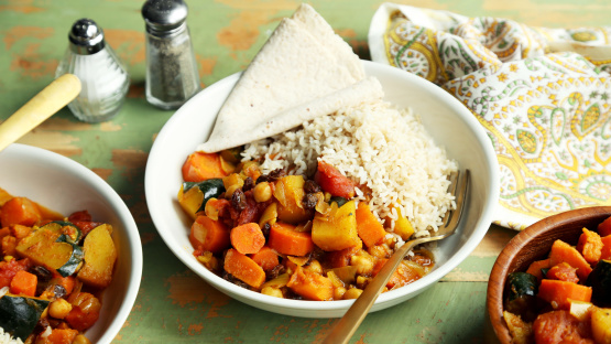 Moroccan Vegetarian Sweet Potato Stew