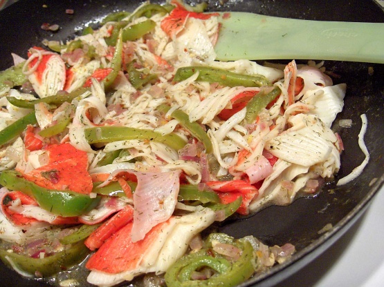 Quick And Easy Sauteed Imitation Crab Recipe - Genius Kitchen