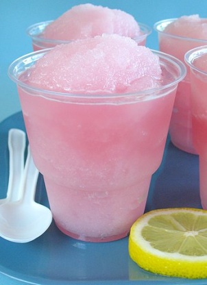 Frozen Lemonade Or Fruit Juice Slushies Recipe - Genius 