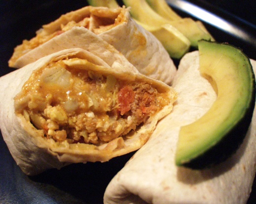 Artichoke Breakfast Burritos