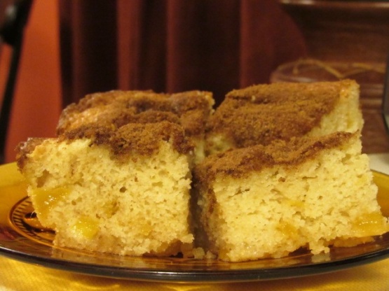 Nectarine Coffee Cake