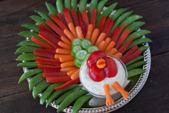 Thanksgiving Turkey Veggie Tray Recipe Food Com