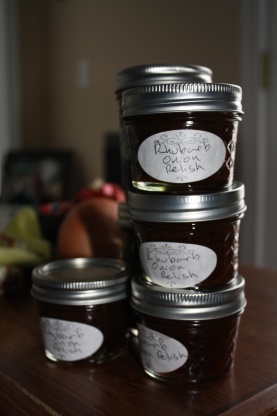 Nome Rhubarb and Onion Relish