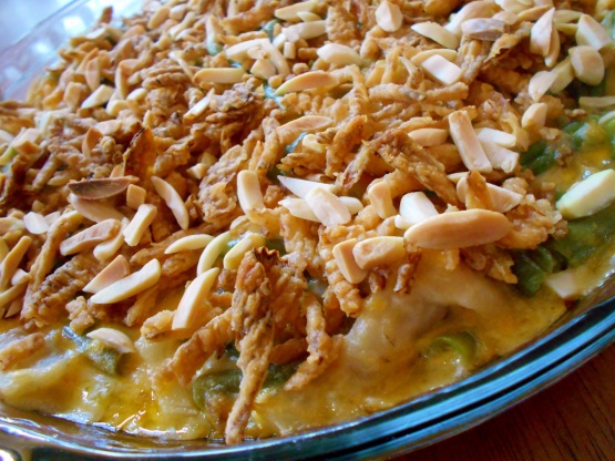 Green Bean Casserole with Crunchy Almonds