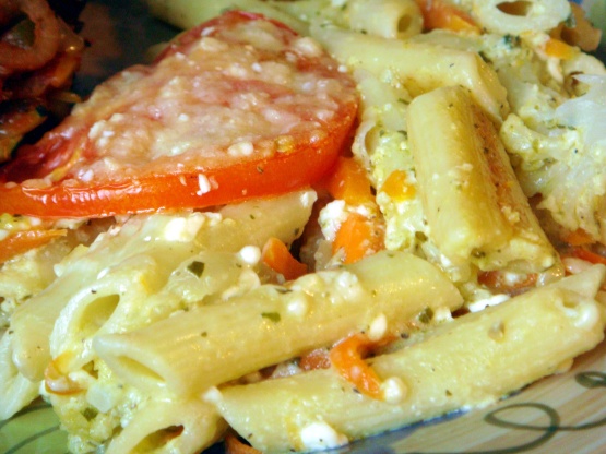 Pasta Gratin With Pesto and Veggies Recipe - Food.com