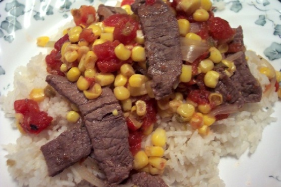 Easy Steak & Corn Skillet Supper