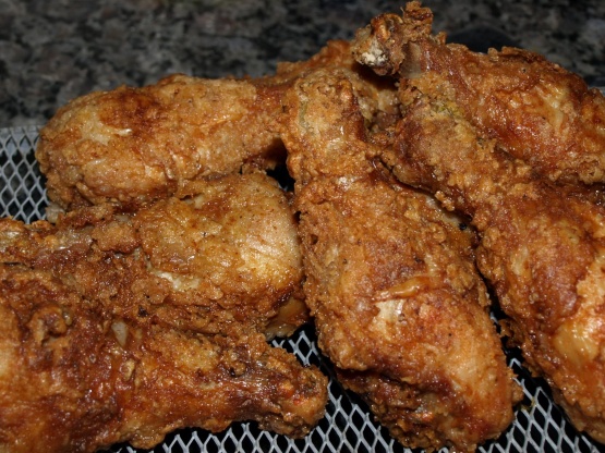 Secret Ingredient Best Juicy Fried Chicken Recipe - Deep-fried.Food.com