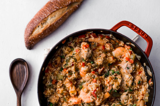 Chicken, Shrimp & Andouille Jambalaya