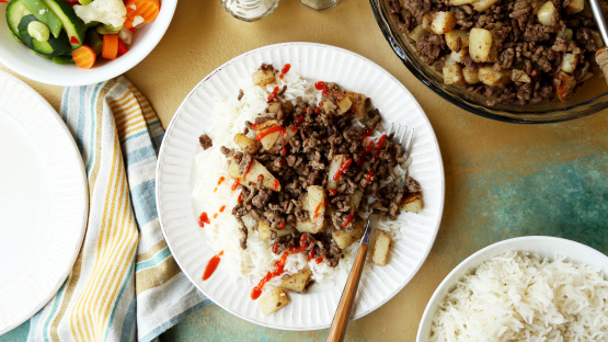 Simple Ground Beef & Potatoes