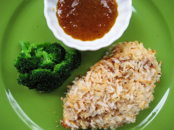 Crispy Coconut Chicken With a Apricot Curry Dipping Sauce Recipe - Food.com