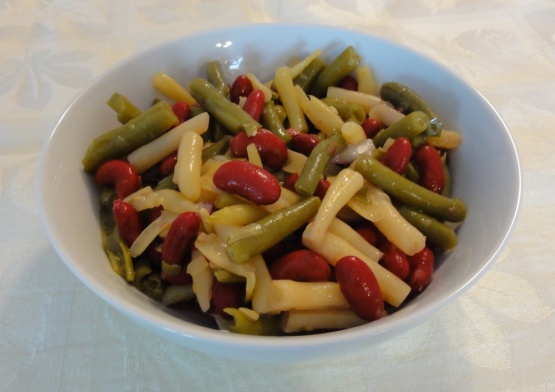 Three Bean Medley Salad Recipe Food Com
