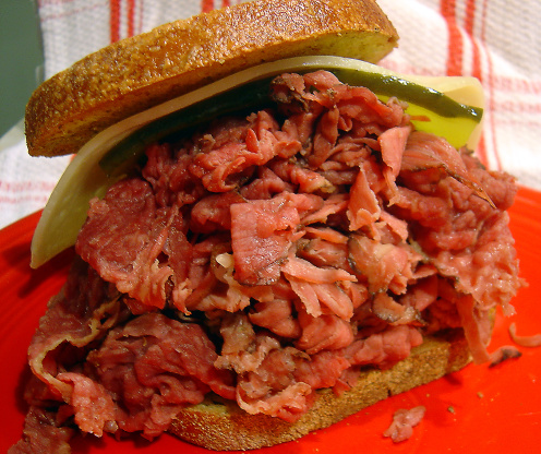 Hot Pastrami Sandwich [www.food.com]