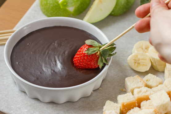 Lighter Chocolate Fondue
