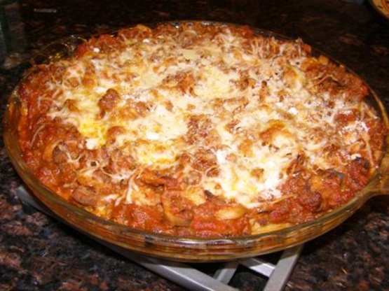 Saucy Spaghetti Pie Recipe - Food.com
