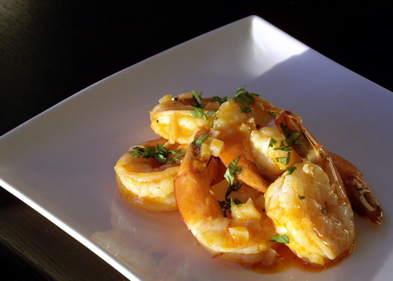 Garlicky Buffalo Shrimp