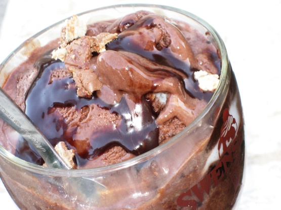 Double Chocolate Ooey-Gooey Butter Cake Ice Cream