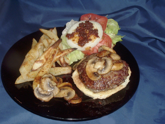 Stuffed Blue Burgers