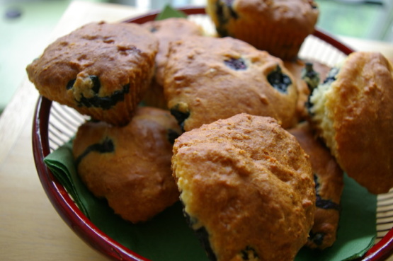 Quick Blueberry Buttermilk Muffins